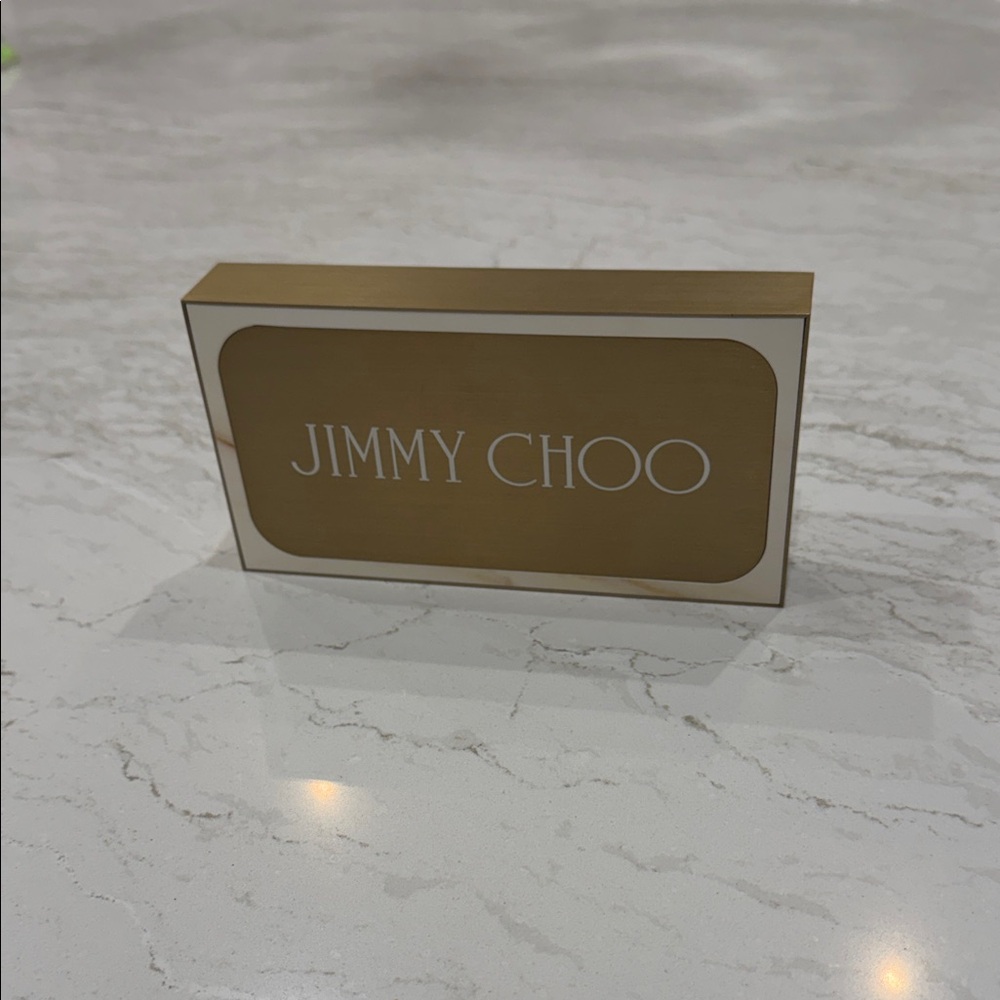 Jimmy Choo Gold and Cream Signage
